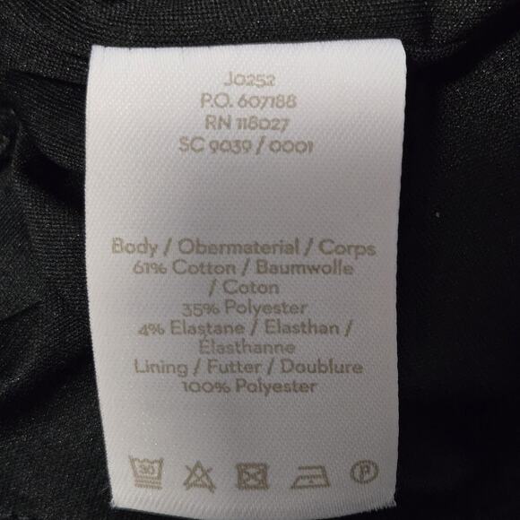 Boden Opal Jersey Dress Women 8P Petite Jacquard Houndstooth Mod Shift Mock Neck - Picture 11 of 12